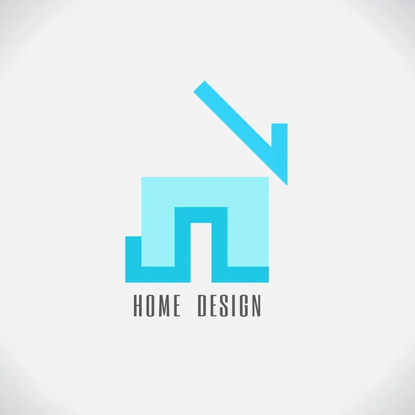 Projeto do logotipo da casa. sobre fundo branco —  Vetores de Stock