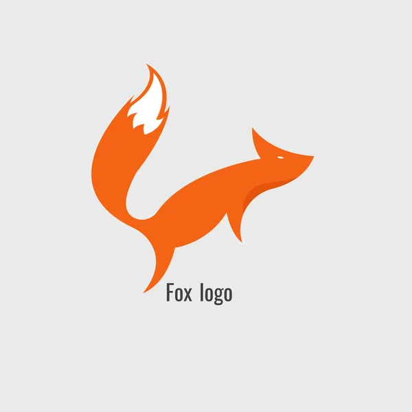 Logo Fox Orange. moderne sur fond blanc — Image vectorielle