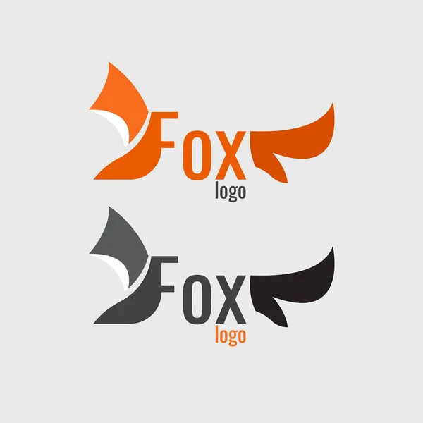 Logo Fox Orange. moderno sobre fondo blanco — Vector de stock