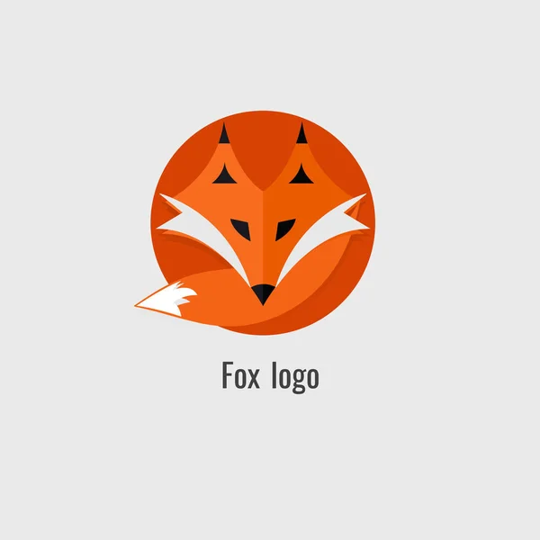 Seite fuchsorange Logo. modern auf weißem Hintergrund — Stockvektor