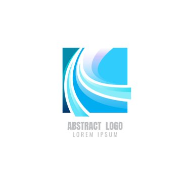 logo soyut. İş. Vektör çizim. Beyaz adam