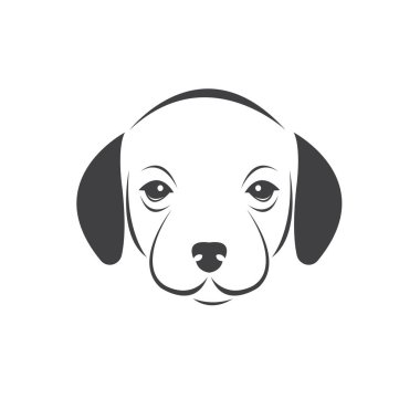 Köpek kafası taşıyıcısı Siyah Renk. Evcil hayvan. Hayvan herif. logo veya simge. Si