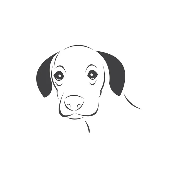 Vector of a Dog head Colour Black. Pet. Animal. logo or icon. sy — Stock Vector