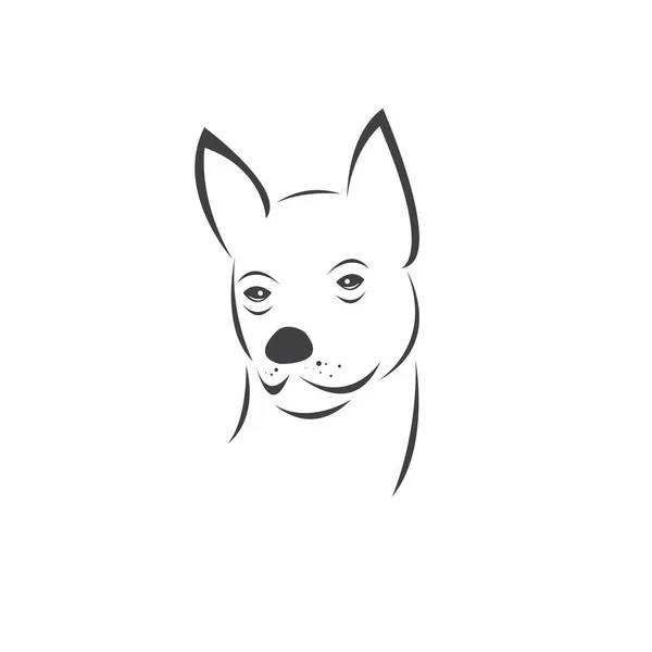 Вектор голови собаки Колір Чорний. Тварина. Тварина. логотип або піктограма. сирійський — стоковий вектор