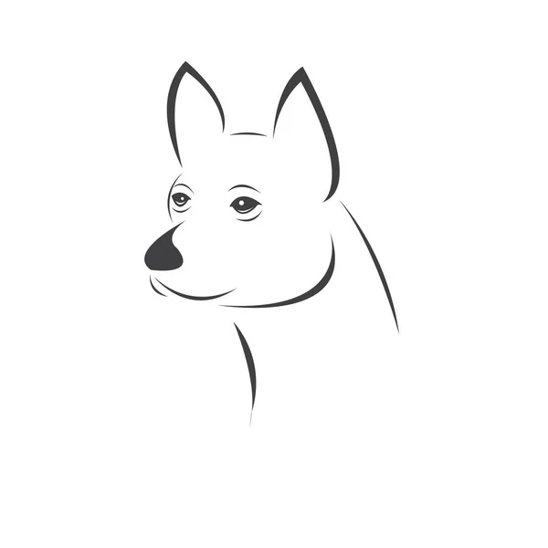 Vector of a Dog head Colour Black. Pet. Animal. logo or icon. sy — 스톡 벡터