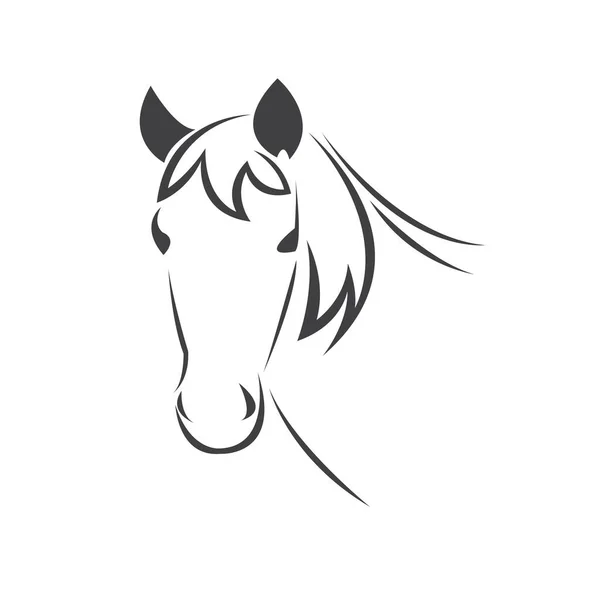 Vector head of horse black. Mammals. logo. icon. symbol. design. — 스톡 벡터