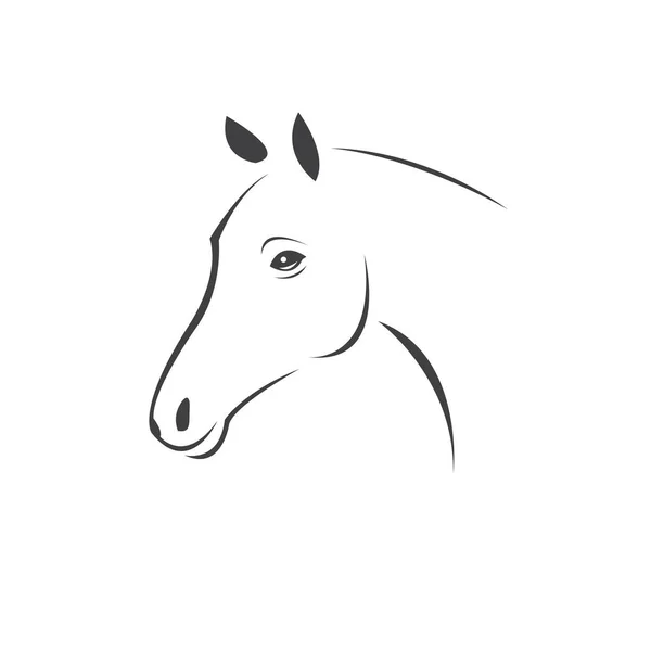 Vector hoofd van paard zwart. Zoogdieren. logo. pictogram. symbool. ontwerp. — Stockvector