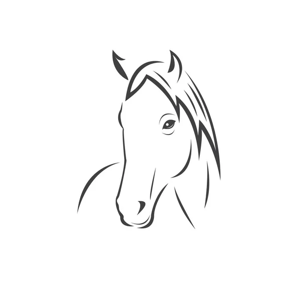 Vector head of horse black. Mammals. logo. icon. symbol. design. — Stock vektor