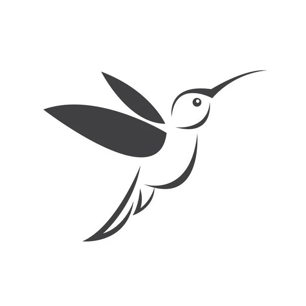 Imagen Vectorial Diseño Colibrí Sobre Fondo Blanco Icono Símbolo Ilustrador — Archivo Imágenes Vectoriales