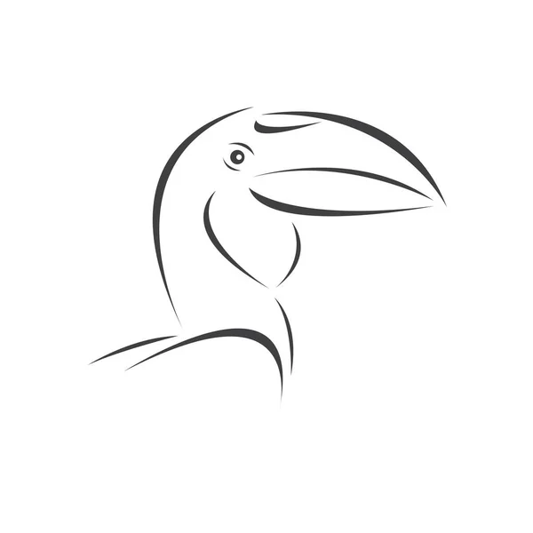 Вектор Рогатки Чорний Дизайн Дика Тварина Пташка Легка Редагування Шаруватих — стоковий вектор