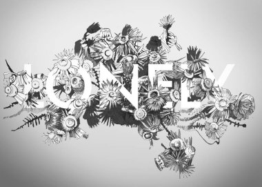 Çiçekli yalnız yazıt