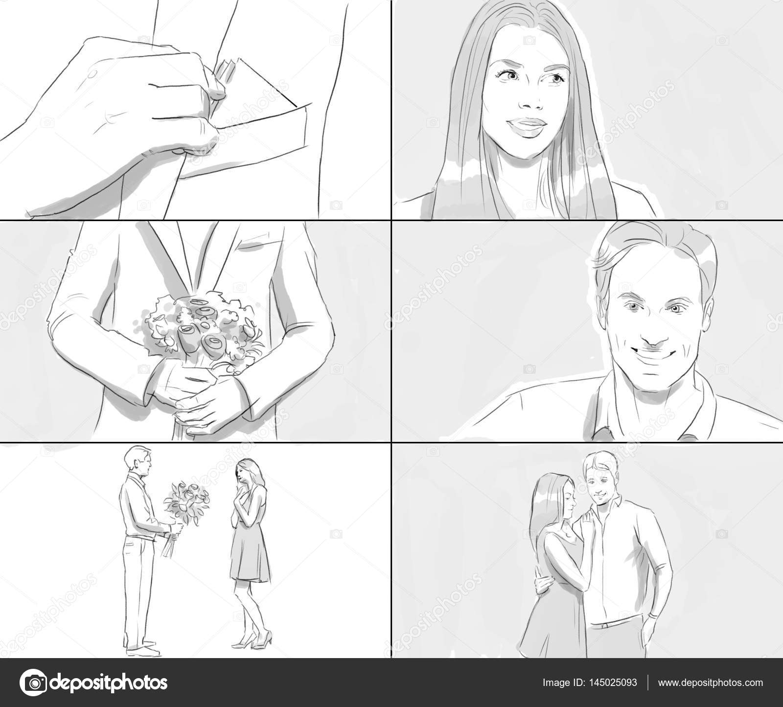Storyboard about a date Stock Photo by ©skmp 145025093 Storyboard about a date Stock Photo by ©skmp 145025093