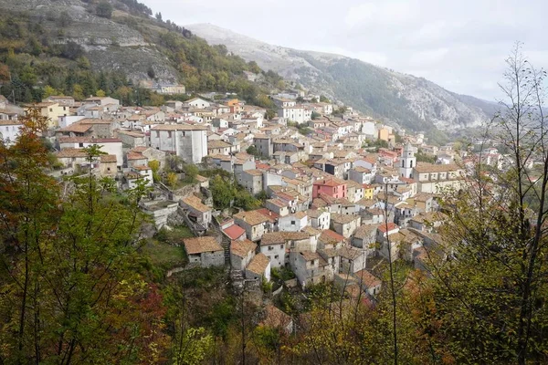 Panorama Över Staden Roccamandolfi — Stockfoto