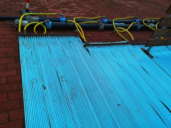 Preparation Ice Skating Rink — Stock Photo, Image