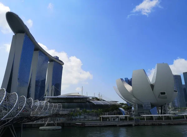 Vista Baía Marina Singapore — Fotografia de Stock