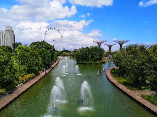 Vista Baía Marina Singapore — Fotografia de Stock