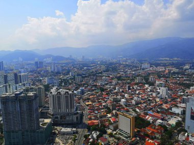 Penang şehri Gökyüzü Köprüsü 'nden