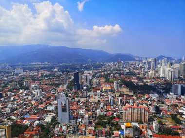 Penang şehri Gökyüzü Köprüsü 'nden