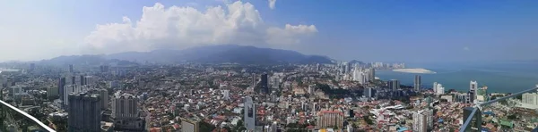 Ciudad Penang Desde Puente Del Cielo — Foto de Stock