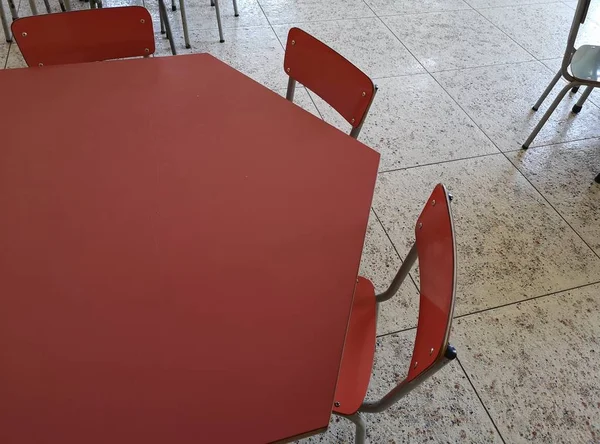 School Desk Kindergarten Children — Stock Photo, Image