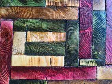 gömülü ve renkli ahşap arkaplan