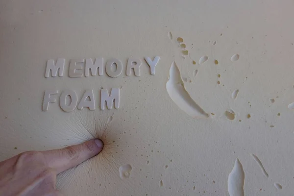 pillow background in memory foam