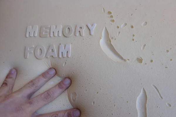 pillow background in memory foam