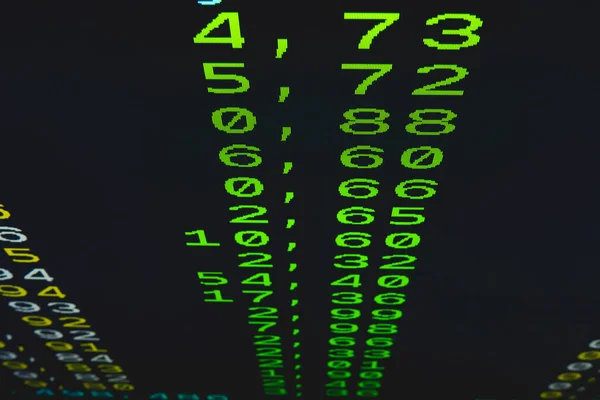 Telettext 'te gösterilen borsadaki hisse değerlerinde artış ve kayıplar