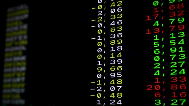 Variação Dos Preços Das Acções Mercado Bolsista — Vídeo de Stock