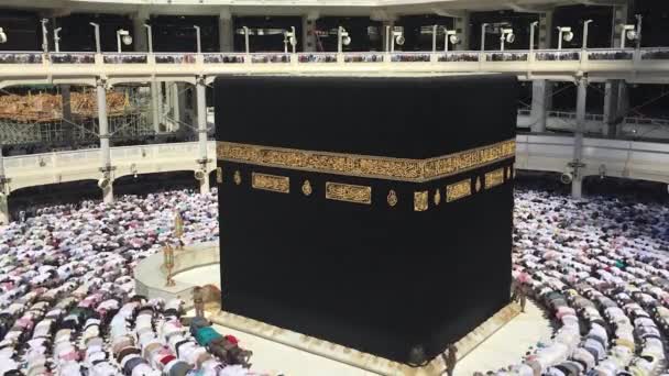Mekky Saúdská Arábie Března 2015 Kaaba Imám Recituje Surah Fatihah — Stock video