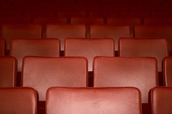 Empty Red Seats Theater Curfew Corona Virus — Stock Photo, Image