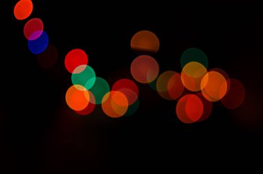 siyah bir arka plan rengi bokeh