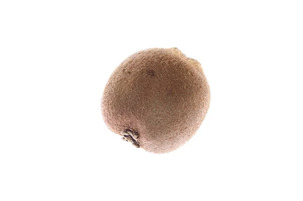 Tropisk frukt hårig brun kiwi på vit bakgrund — Stockfoto