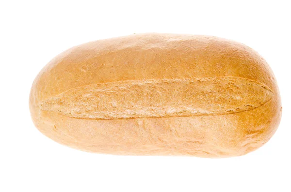 Pão de trigo em um fundo branco — Fotografia de Stock