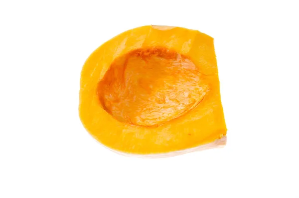 Pumpkin in a cut on a white background — Stock Photo, Image