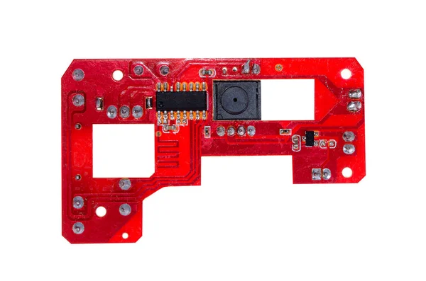 Elektronikus Tábla Egy Kínai Optikai Vezeték Nélküli Számítógép Egér Fehér — Stock Fotó