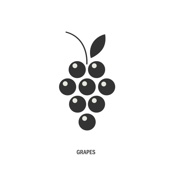 Logo cacho de uvas . —  Vetores de Stock