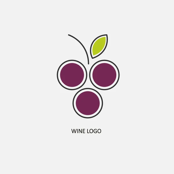 Logo cacho de uvas . —  Vetores de Stock
