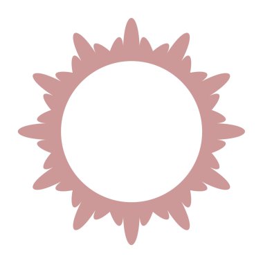 Güzel yuvarlak çerçeve.