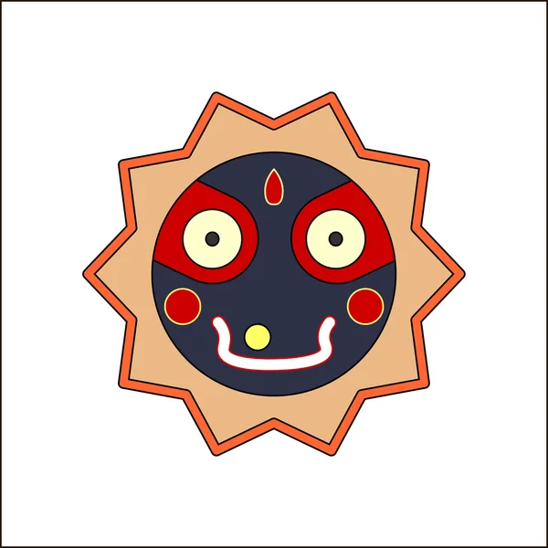 Jagannath, Balabhadra, Subhadra. — Vettoriale Stock