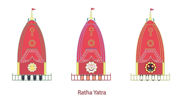 Ratha-Yatra Festival — Stock vektor