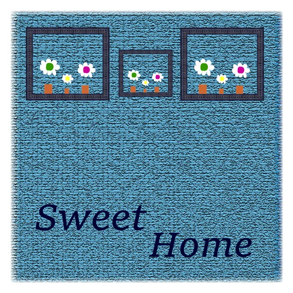 Home Sweet Home. vector illustration. — Stock Vector