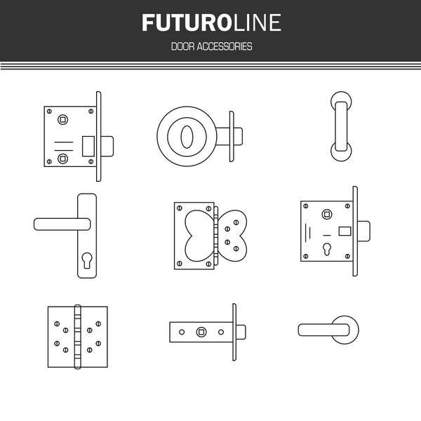 door lock, door furniture, room door part, accessories.