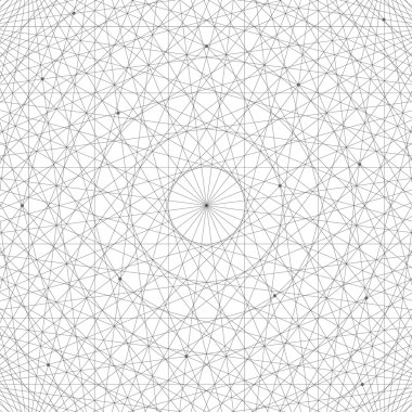 geometrik çizgiler, yuvarlak biçimi. içini kaplamak çizmek. bir whit üzerinde siyah çizgi