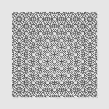 Kağıt, ahşap, metal kesme için geometrik dairesel desenli dekoratif kesintisiz panel lazer kesim için. Tasarım unsuru. Vektör çizim.