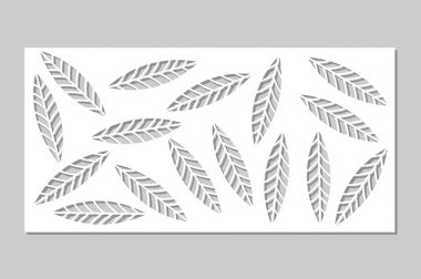 Lazer kesim için dekoratif panel. Sanat siluet tasarlamak. Oran 1:2. Vektör çizim.