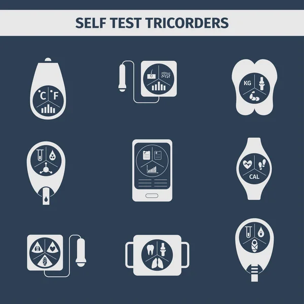 Tricorders auto-teste — Vetor de Stock