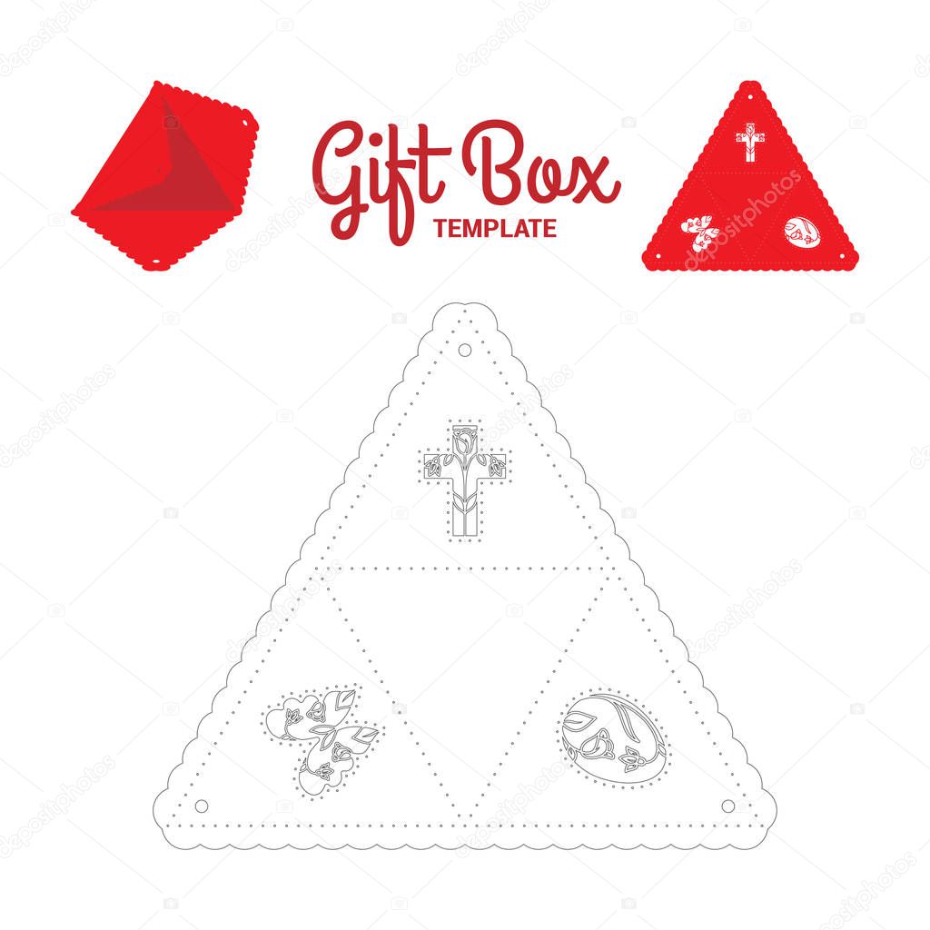Triangle gift box