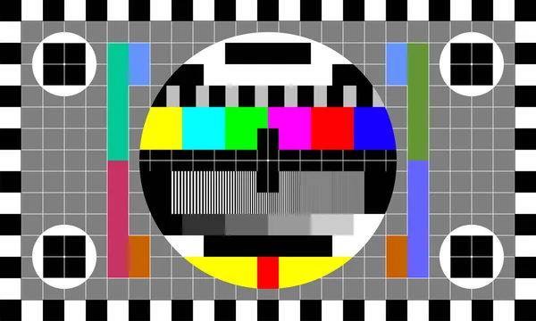 TV-Testbild — Stockvektor