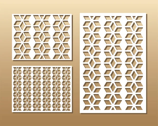 Painel de corte a laser — Vetor de Stock